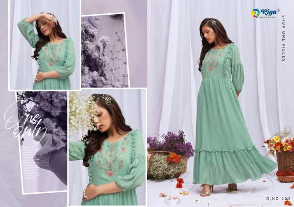 Riya Artery 2 Fancy Wear Long Anarkali Kurti Collection